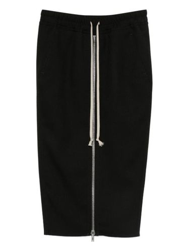 Jupe mi-longue zippée à lien de resserrage - Rick Owens - Modalova