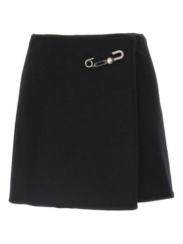 Jupe à ornements en cristal - Ermanno Scervino - Modalova