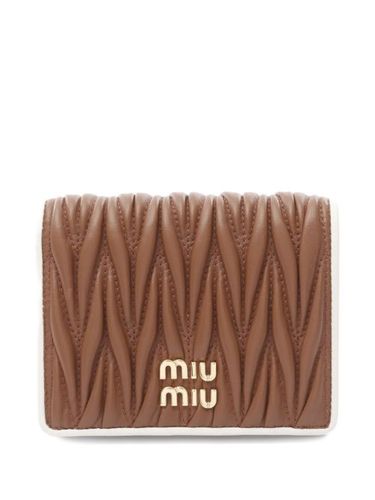 Portefeuille matelassé en cuir nappa (années 2020) - Miu Miu Pre-Owned - Modalova