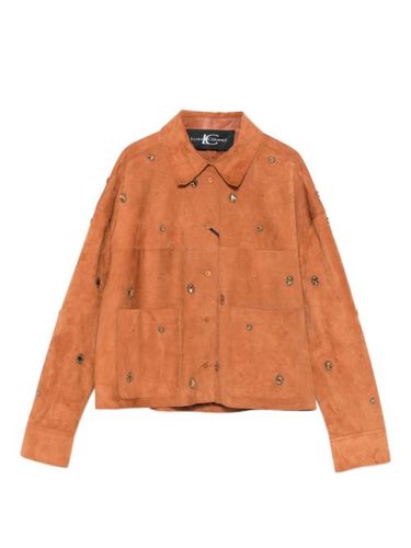 Veste en daim à ornements - Luisa Cerano - Modalova