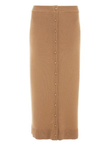 Jupe mi-longue à boutons - Victoria Beckham - Modalova