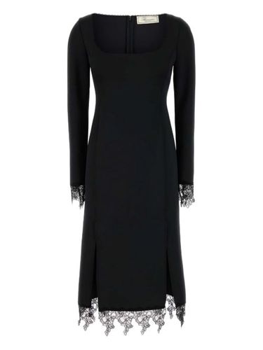 Robe mi-longue à bordures en dentelle - | - Blumarine - Modalova