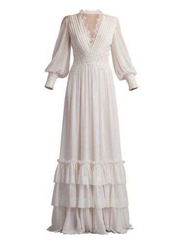 Robe à empiècements en dentelle - Tadashi Shoji - Modalova