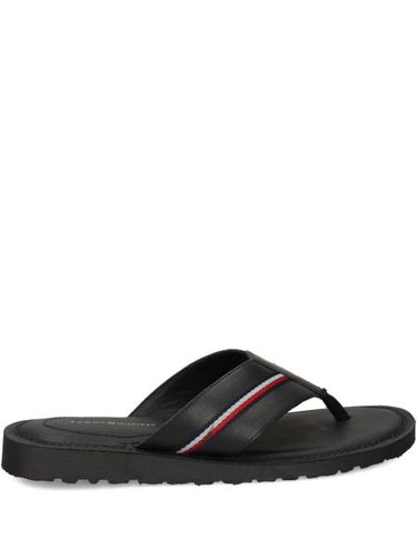 Tommy Hilfiger tongs en cuir - Noir - Tommy Hilfiger - Modalova