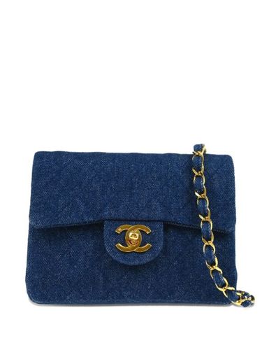 Mini sac porté épaule Classic Square Flap 17 (1990) - CHANEL Pre-Owned - Modalova