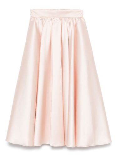 Jupe en satin à coupe mi-longue - Blanca Vita - Modalova
