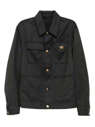 Versace veste en laine - Gris - Versace - Modalova