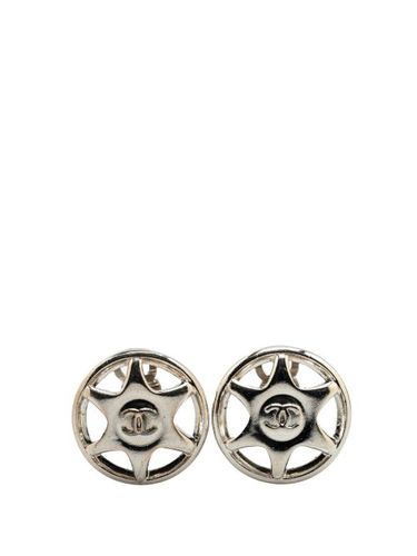 Boucles d'oreilles en CC Round Star à fermoir clip (1997) - CHANEL Pre-Owned - Modalova