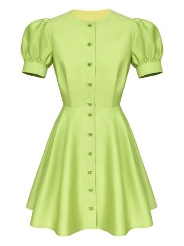 Robe courte à boutonnière - POST MERIDIEM - Modalova