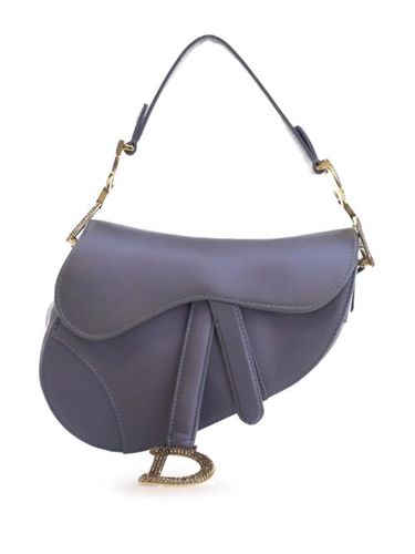Mini sac à bandoulière Saddle en satin à ornements en cristal (2000-2024) - Christian Dior Pre-Owned - Modalova