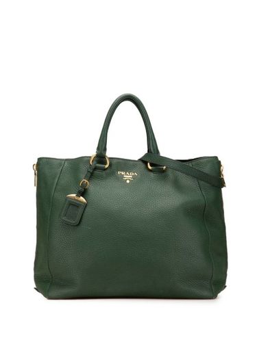 Sac à bandoulière Side Zip Convertible Tote en cuir Vitello Daino (2000-2024) - Prada Pre-Owned - Modalova