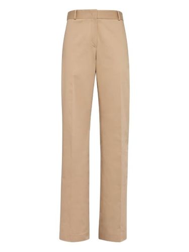 Pantalon en coton à coupe droite - Ferragamo - Modalova