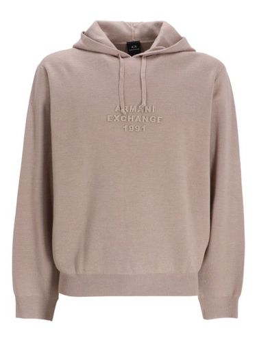 Hoodie à logo embossé - Armani Exchange - Modalova