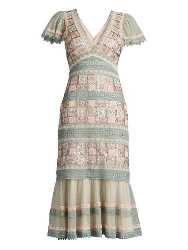 Robe à fleurs brodées - Tadashi Shoji - Modalova