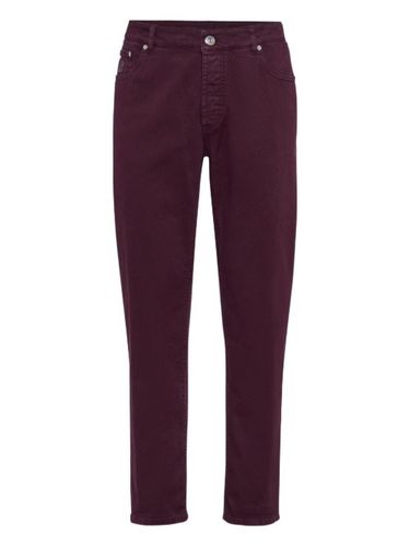 Jean à patch logo - Brunello Cucinelli - Modalova