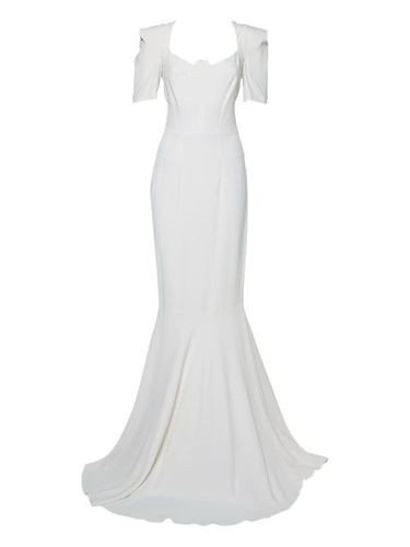 Robe en satin à coupe longue - Roland Mouret - Modalova