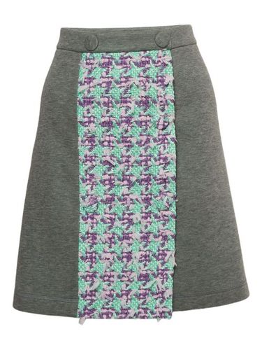 Jupe mi-longue en tweed (2024) - Moschino Pre-Owned - Modalova