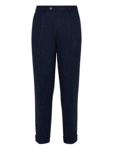 Pantalon plissé à motif moucheté - Brunello Cucinelli - Modalova