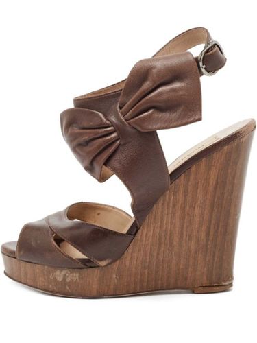 Sandales compensées en cuir 150 mm - Valentino Garavani Pre-Owned - Modalova