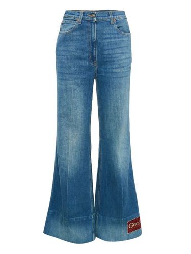 Jean évasé à patch logo - Gucci Pre-Owned - Modalova