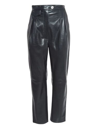 Pantalon plissé en cuir artificiel - Nanushka - Modalova