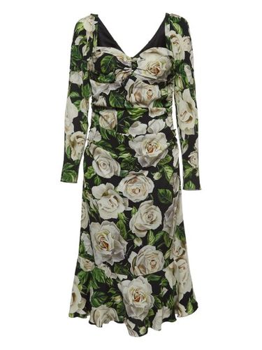 Robe mi-longue à fleurs - Dolce & Gabbana Pre-Owned - Modalova