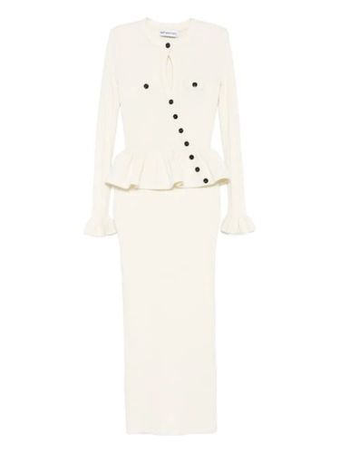 Robe mi-longue à design asymétrique - Self-Portrait - Modalova