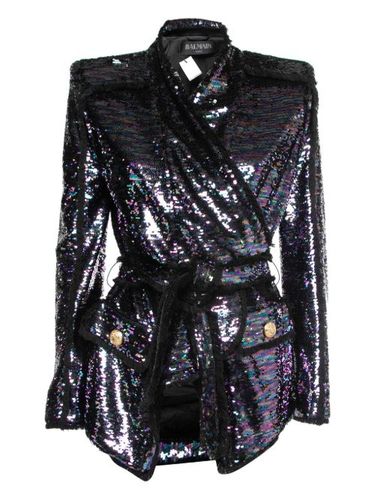 Veste ceinturée à sequins - Balmain Pre-Owned - Modalova