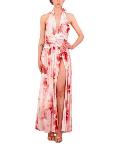 Robe longue fleurie à dos-nu - Babylone Paris - Modalova