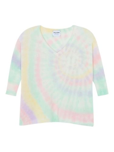 Pull tie dye à col v - kujten - Modalova
