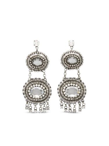 Boucles d'oreilles serties de cristaux - Ermanno Scervino - Modalova