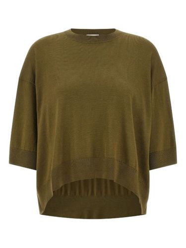 Pull en laine à ourlet asymétrique - Nude - Modalova