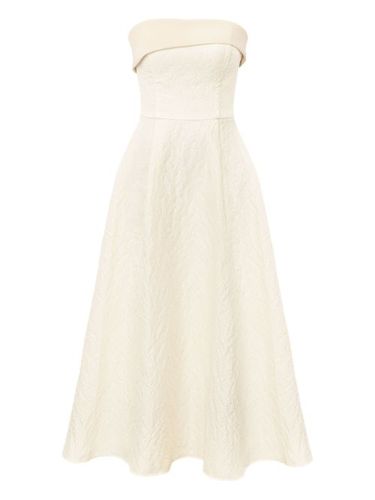 Robe mi-longue en jacquard à ourlet retroussé - POST MERIDIEM - Modalova