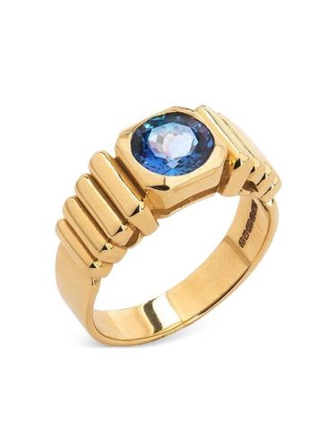 Chevalière Van Inca en 18ct sertie de tanzanite - Van Robot - Modalova