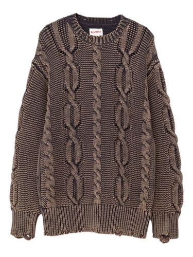 Pull en maille torsadé - KAMIYA - Modalova