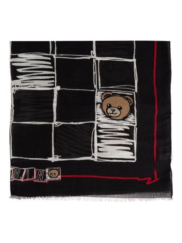 Écharpe à imprimé Teddy Bear - Moschino - Modalova