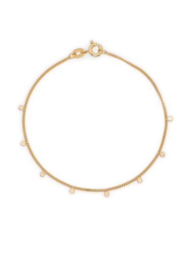 K gold hammered-charm bracelet - Wouters & Hendrix Gold - Modalova