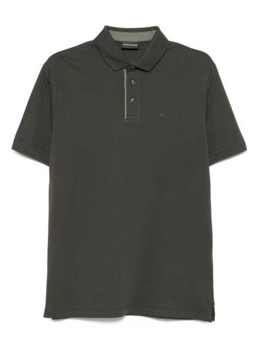 Polo à détails brodés - Emporio Armani - Modalova