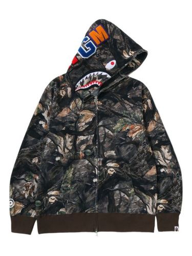 Hoodie zippé Tree Edge Camo Shark - A BATHING APE® - Modalova