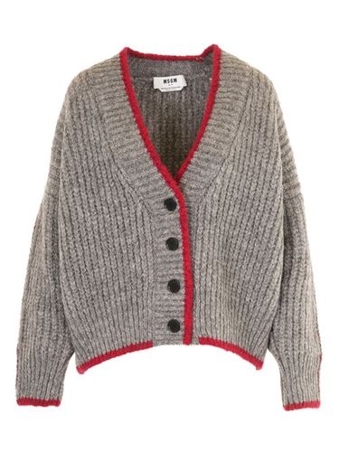 MSGM cardigan côtelé - Gris - MSGM - Modalova