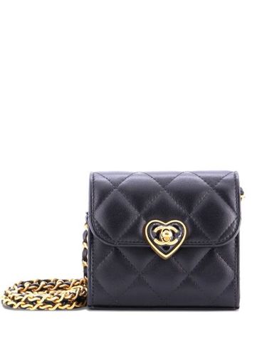 Coco Love CC Heart Clutch with Chain Quilted Lambskin Mini crossbody bag - CHANEL Pre-Owned - Modalova