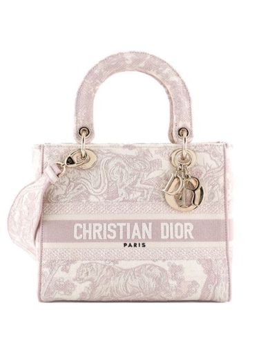 Toile de Jouy Lady D-Lite Bag Embroidered Canvas tote bag - Christian Dior Pre-Owned - Modalova