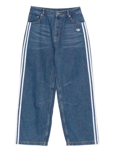 Adidas jean ample à rayures - Bleu - adidas - Modalova