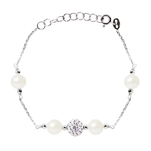 Bracelet Marie Argent Perles blanches - Mitzuko - Modalova