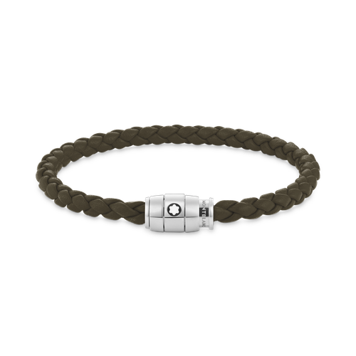 Bracelet 3 Anneaux en Cuir Soft - Acier inoxydable - MB136005 - Bracelets - MONTBLANC - Modalova