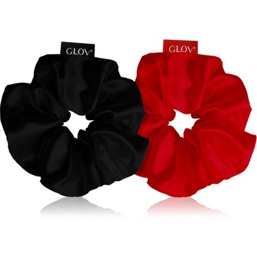 Satin Scrunchies M élastiques à cheveux Red/Black 2 pcs - GLOV - Modalova