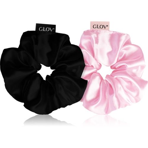 Satin Scrunchies M élastiques à cheveux Pink/Black 2 pcs - GLOV - Modalova