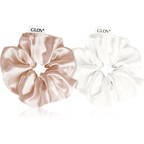Satin Scrunchies S élastiques à cheveux Sparkling Wine/Beige 2 pcs - GLOV - Modalova