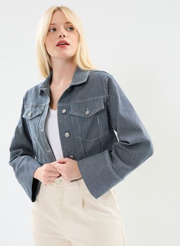 Vêtements Slfmyra Ls Stripe Short Denim Jacket pour Accessoires - Selected Femme - Modalova