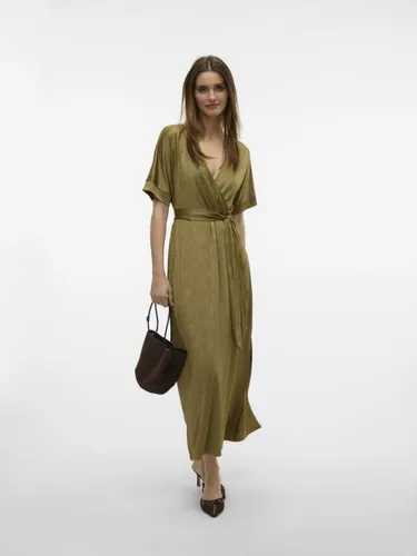 Vêtements VMCABINA C/S V-NECK 7/8 DRESS JRS LCS pour Accessoires - Vero Moda - Modalova